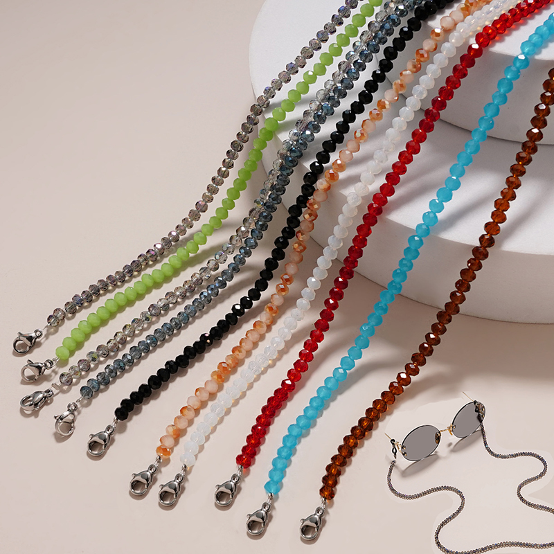 Mask Chain Holder - Kristallen glazen ketting voor vrouwen Elegante