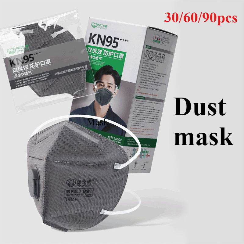 Dust Mask Construction - KN95 gezichtsmasker actieve kool 6 lagen