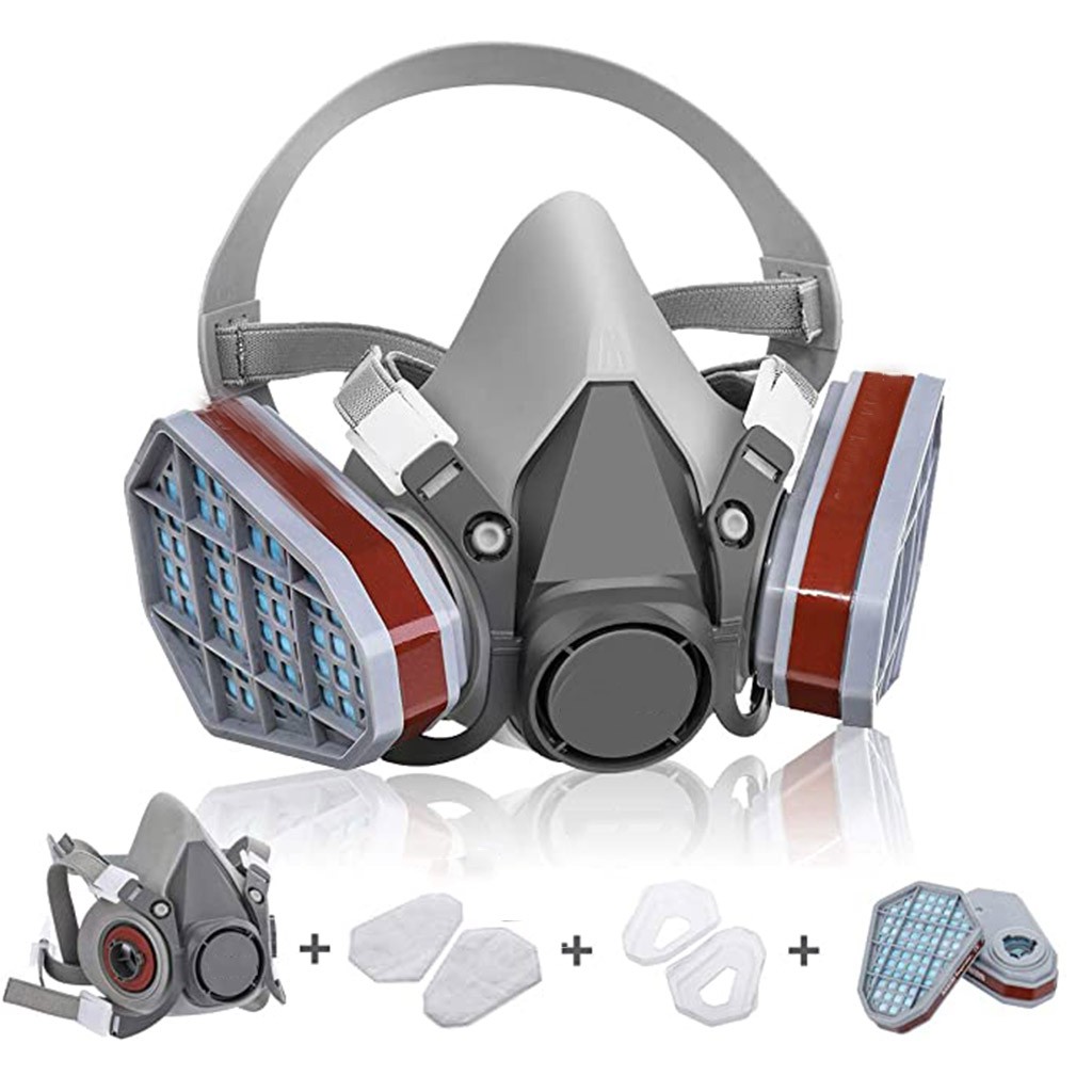 Respirator Half Face - Gezichtsstofmasker Industrieel halfvol gasmasker voor organische