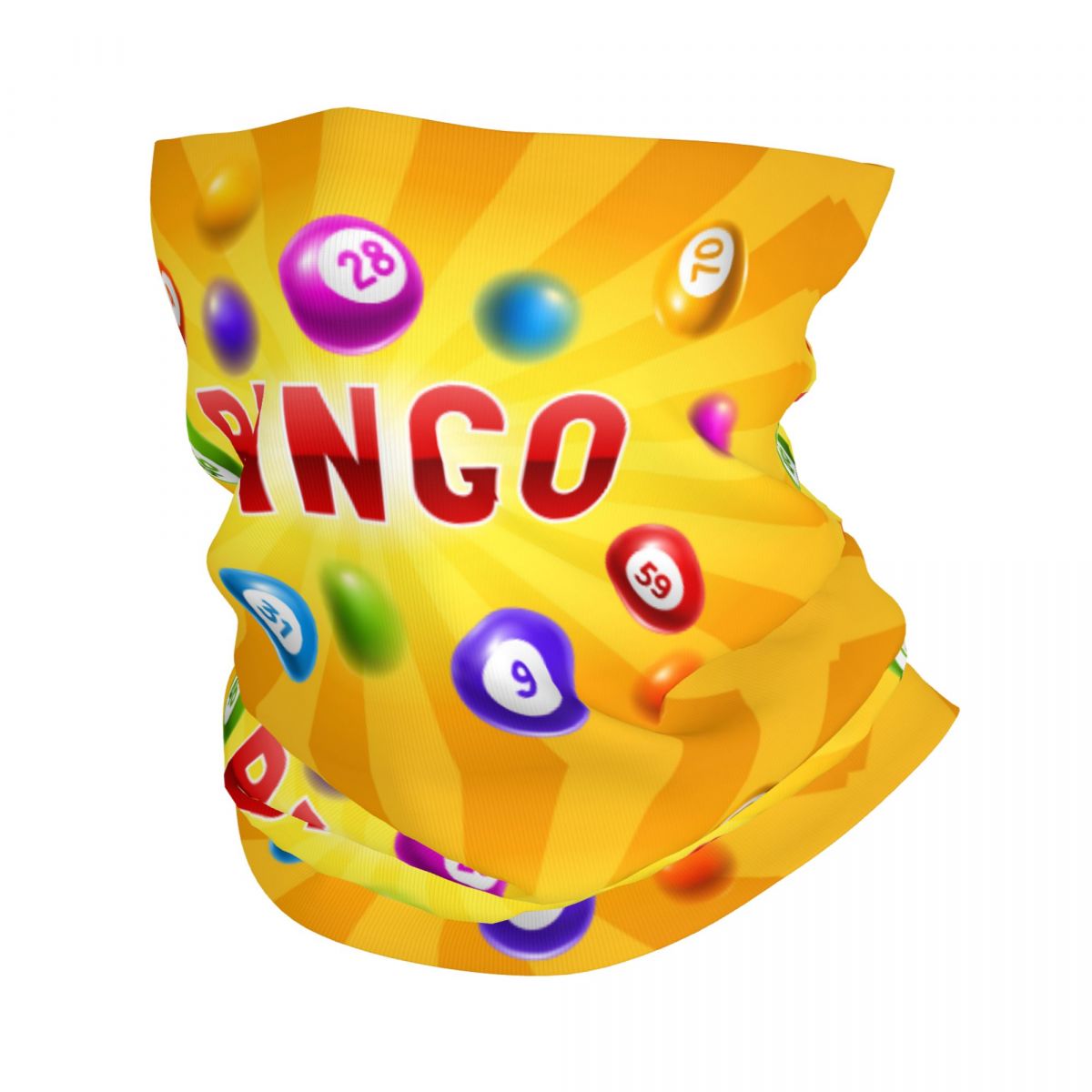 Neck Gaiter Face Cover - Custom Hot Game Bingo Bandana Halswarmer