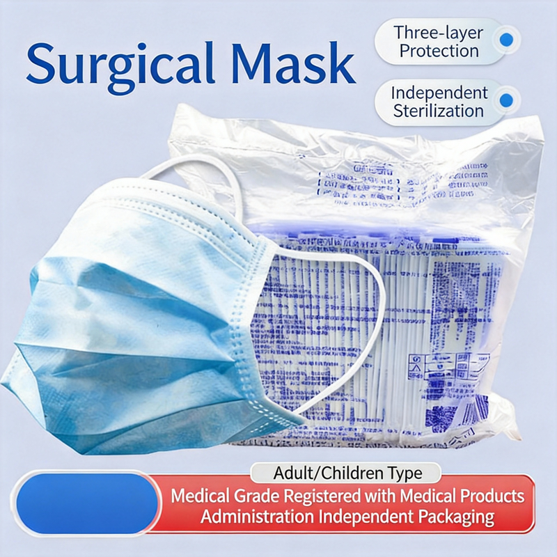 Disposable Surgical Mask - 100/200 stuks Nipah Virus Persoonlijke Bescherming