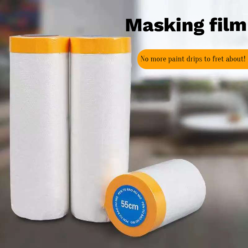 Dust Mask Construction - Beschermende voorgeklepte maskeerfilm, stofdichte verfhoes voor