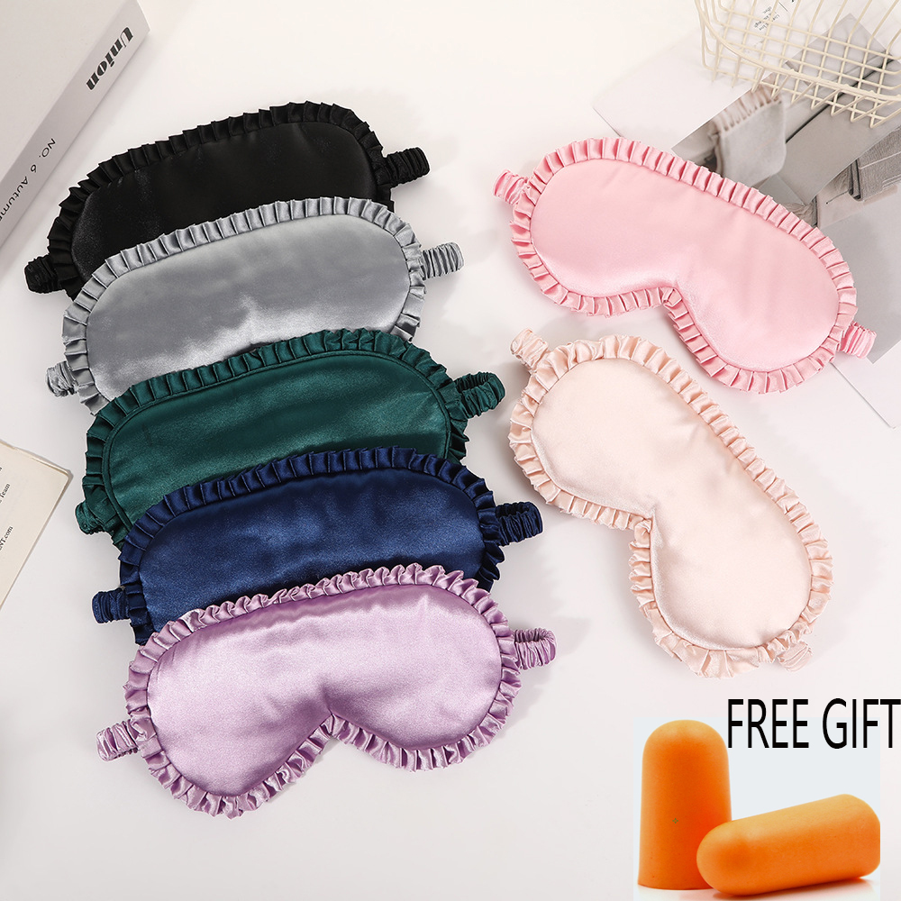 Mask Lanyard Adjustable - 1 stks Premium Zijden Oogmasker met