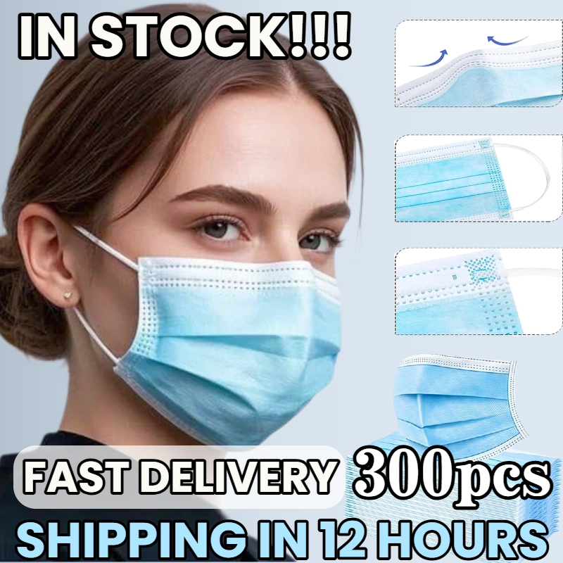 Disposable Mask Blue - Snelle levering! 300 stuks dikke blauwe