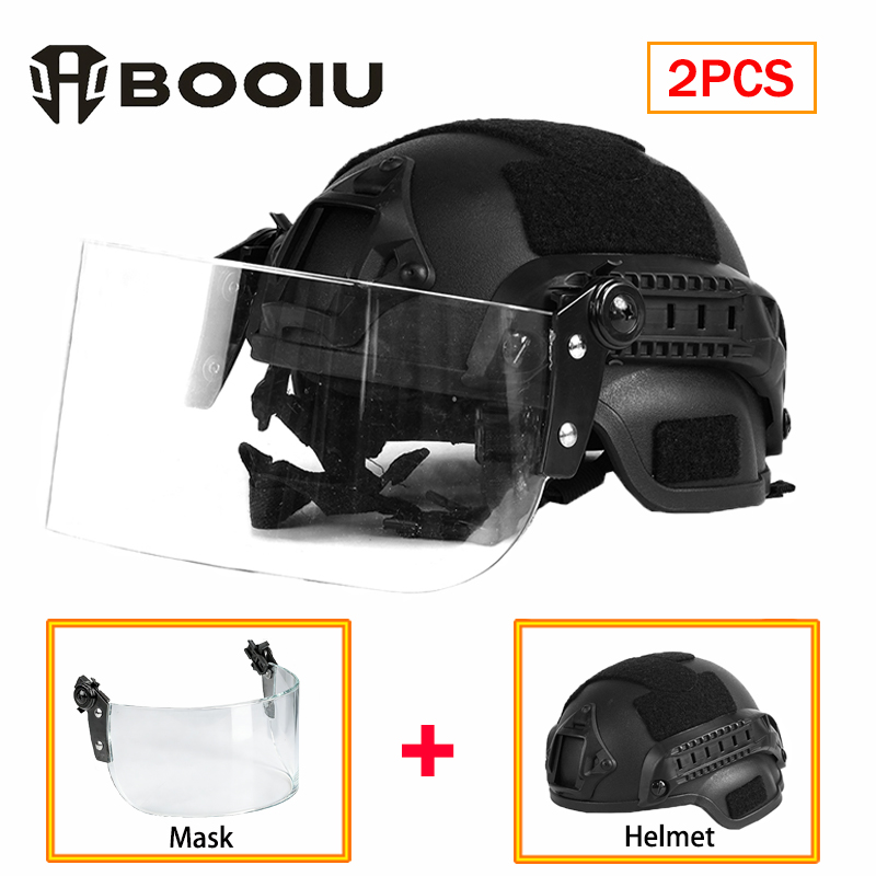 Kids Face Mask - BOOIU Nieuwe Tactische Helm Gezichtsmasker Sets