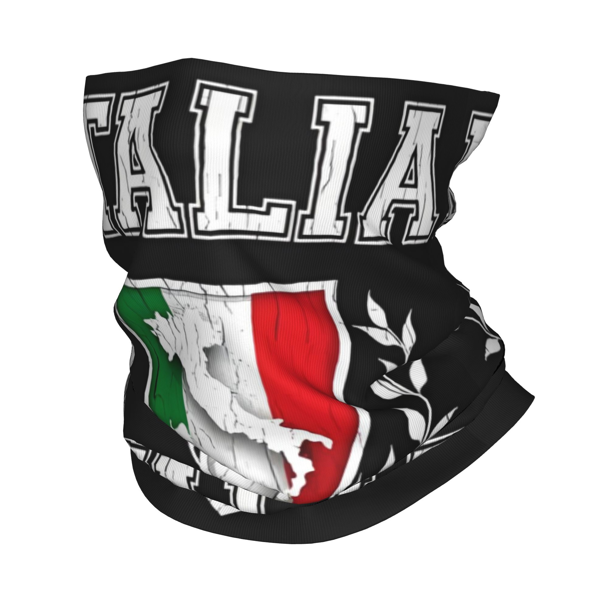 Neck Gaiter Face Cover - Custom Italië Vlag Bandana Halswarmer Mannen