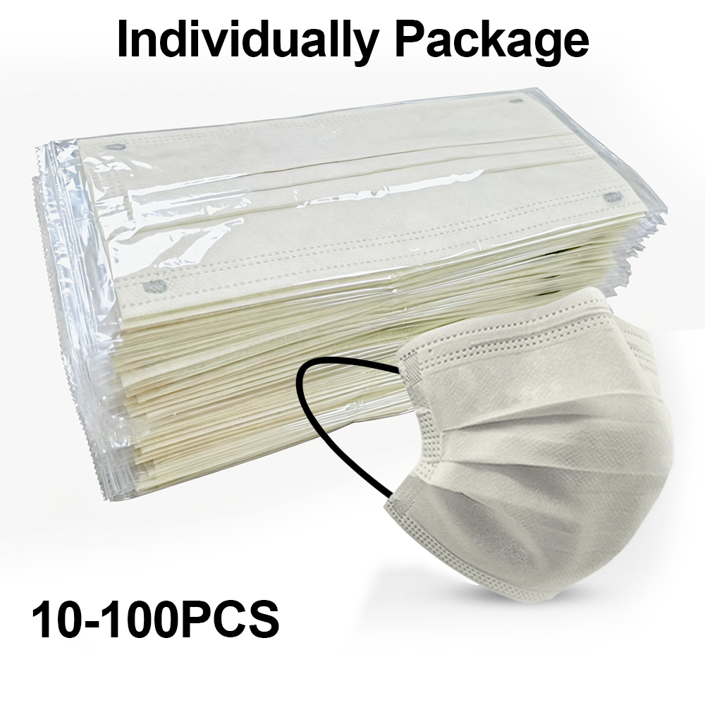 Disposable Mask Blue - 10-100 stuks wegwerp maskers voor volwassenen,