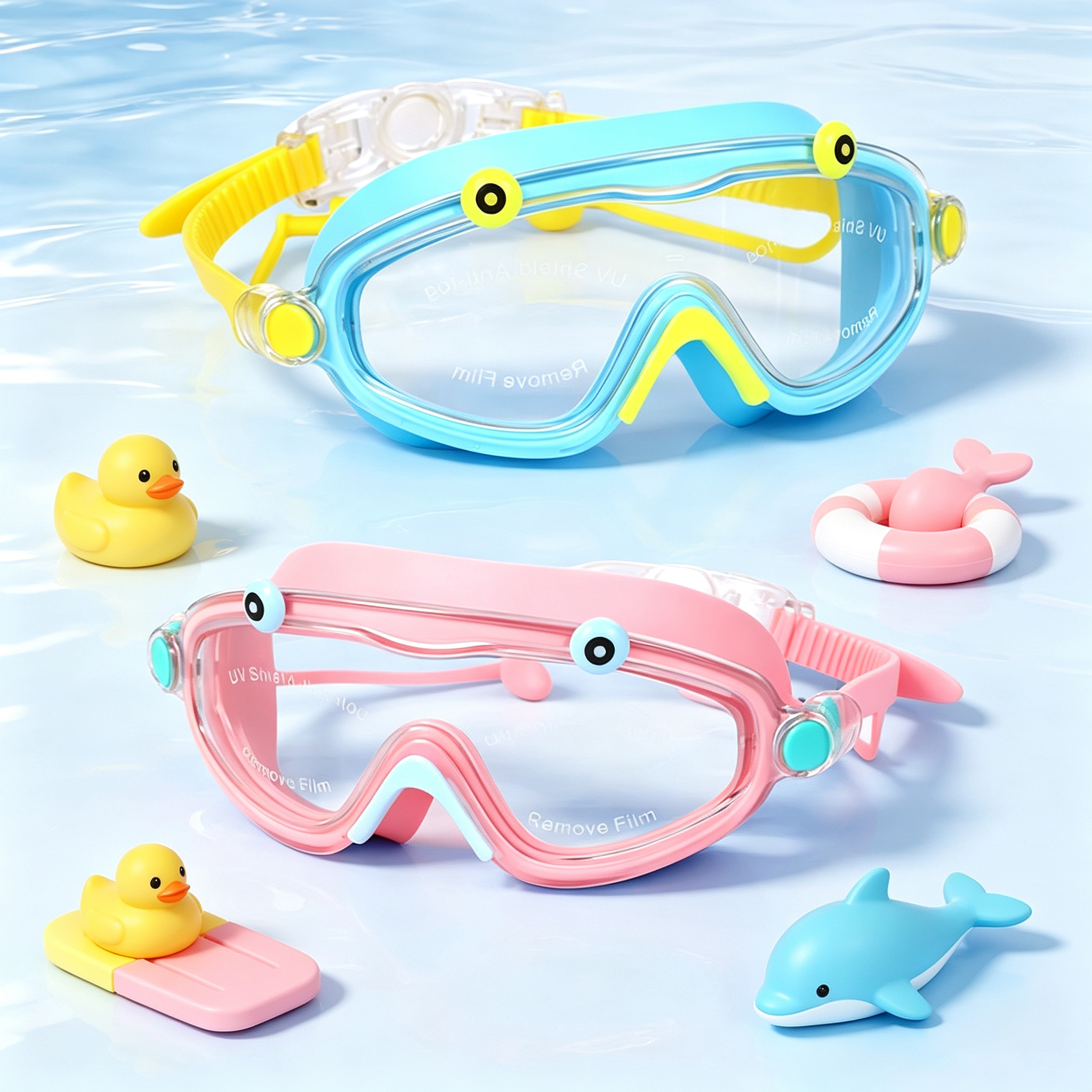 Silicone Mask Bracket - Zwembril voor kinderen Jongens Meisjes Anti-condens