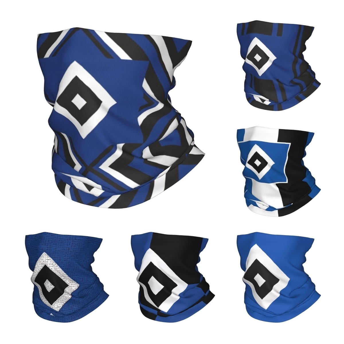 Neck Gaiter Face Cover - Blue Diamond HSV Soccer Bandana nekbedekking