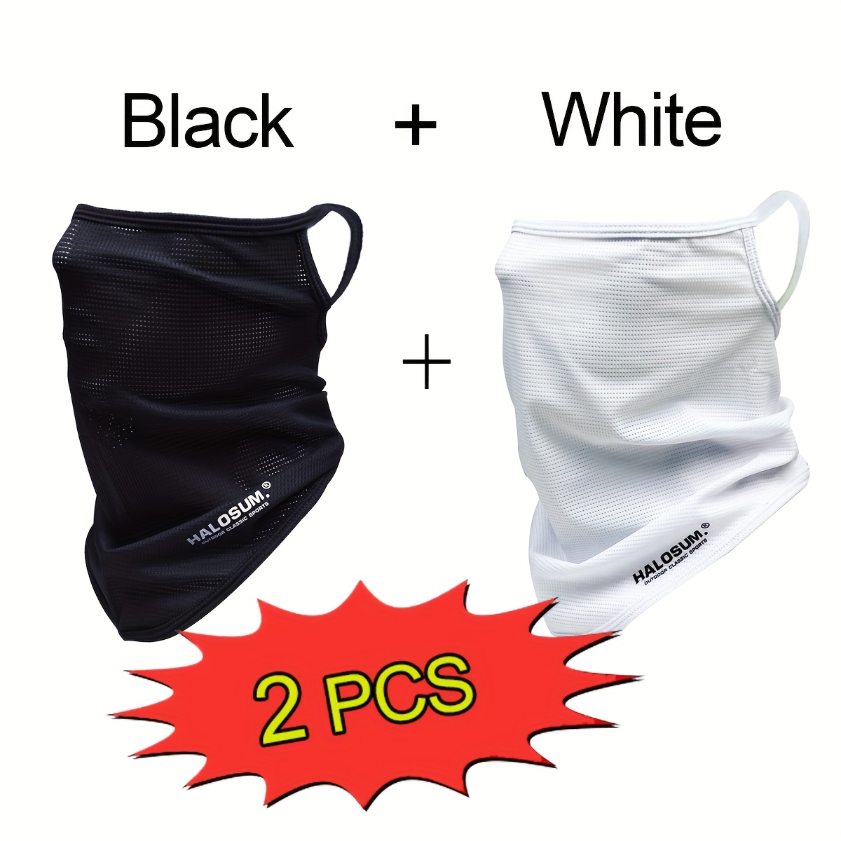 Kids Face Mask - 1/2 Stuks Ijs Zijde Gezichtsmasker Ademend