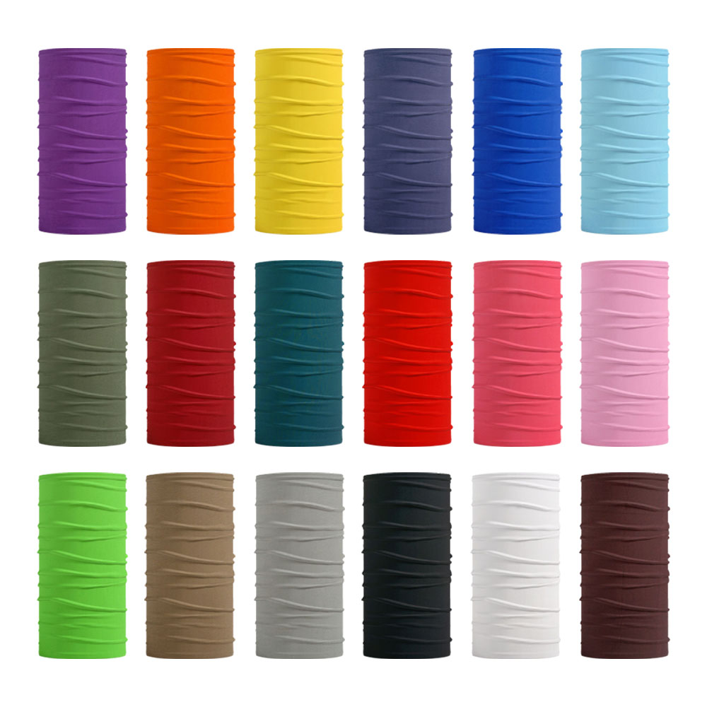 Neck Gaiter Face Cover - Naadloze effen kleur bandana's heren dames
