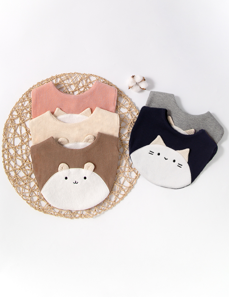 Kids Face Mask - 2 stks slabbetje kitten teddybeer slabbetje