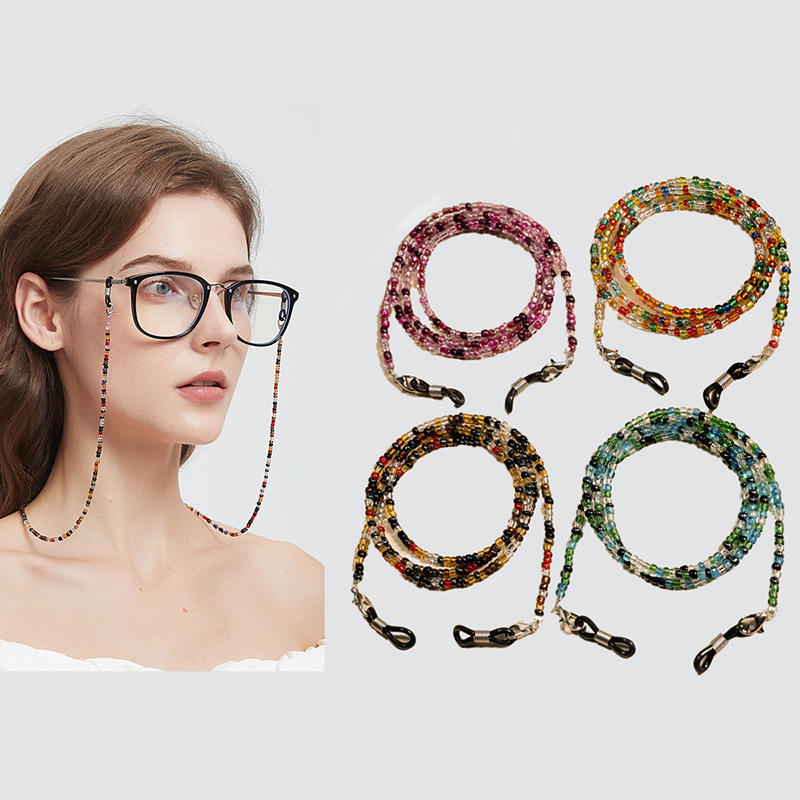 Mask Chain Holder - Kristallen brilketting voor vrouwen, elegante zonnebrilkoordhouder,