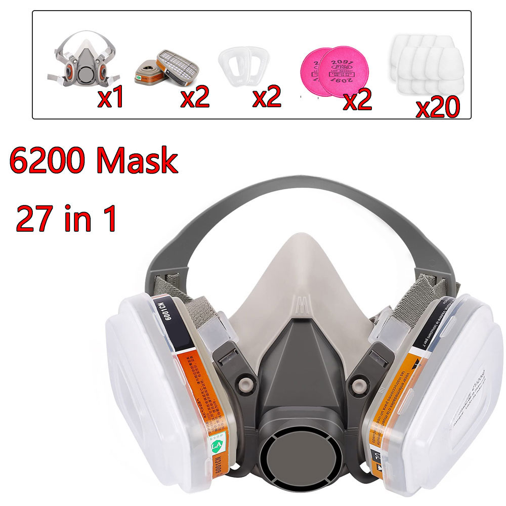 Face Mask Storage Box - Gasmasker 6200 Set voor voertuiglakspuiten met