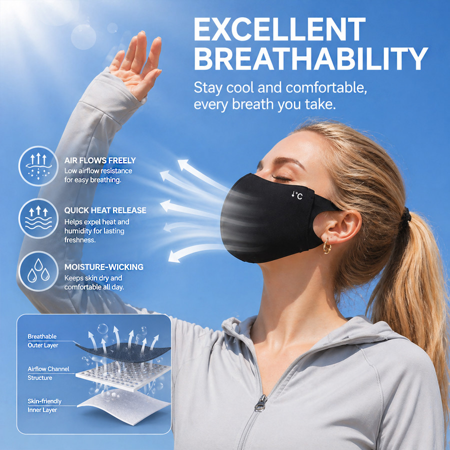 Koelend zomermasker Buitenspor - Sports Mask Breathable recensie en prijs