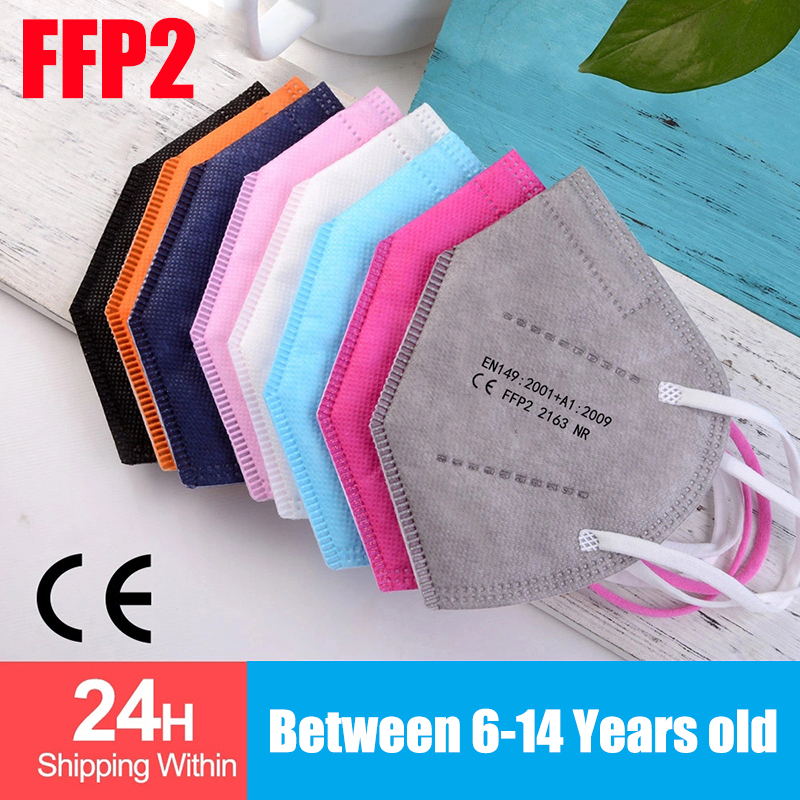 100 stks Kids mascarillas fpp2 - Black Face Mask Pack recensie en prijs