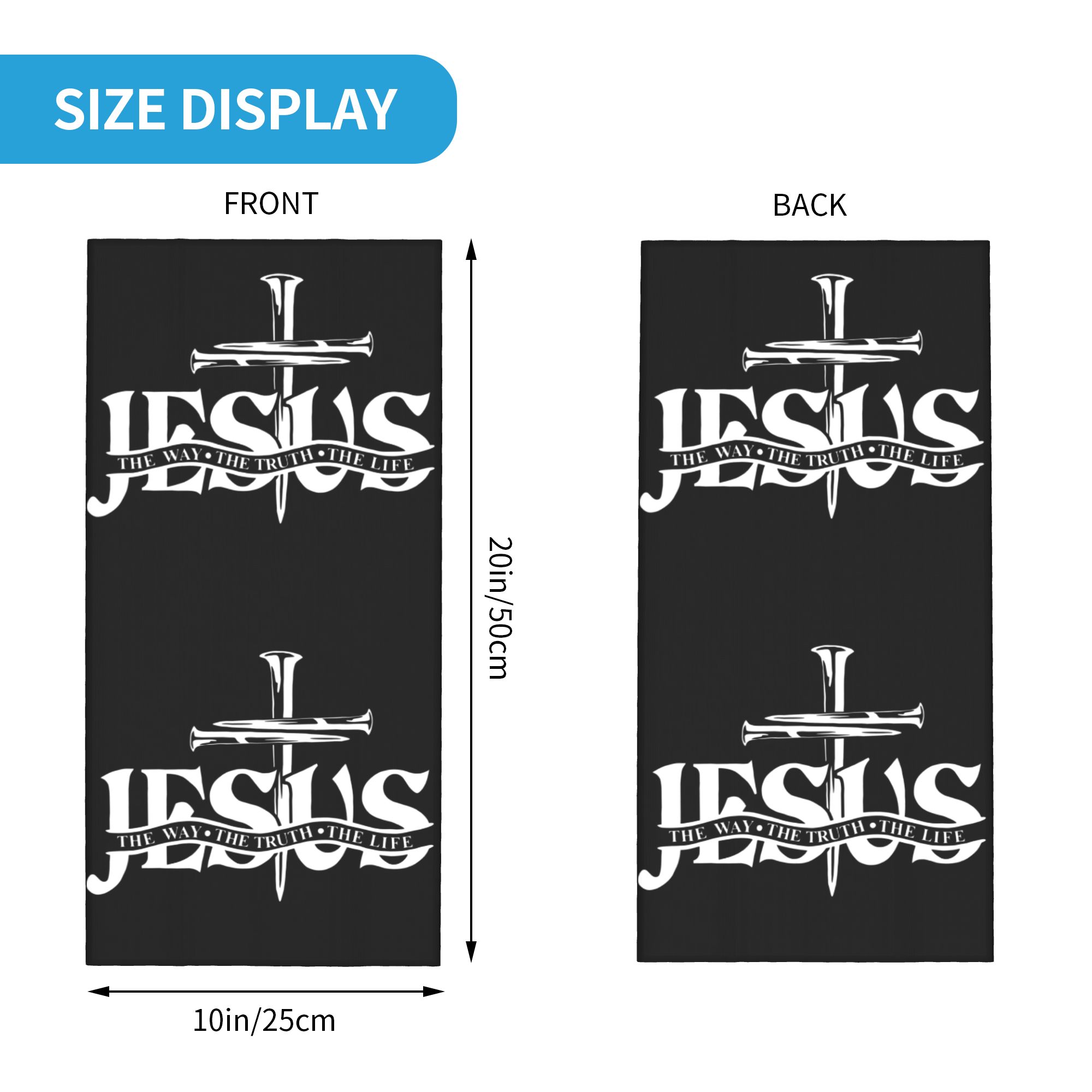 Aangepaste Jesus The Way The T - Neck Gaiter Face Cover recensie en prijs