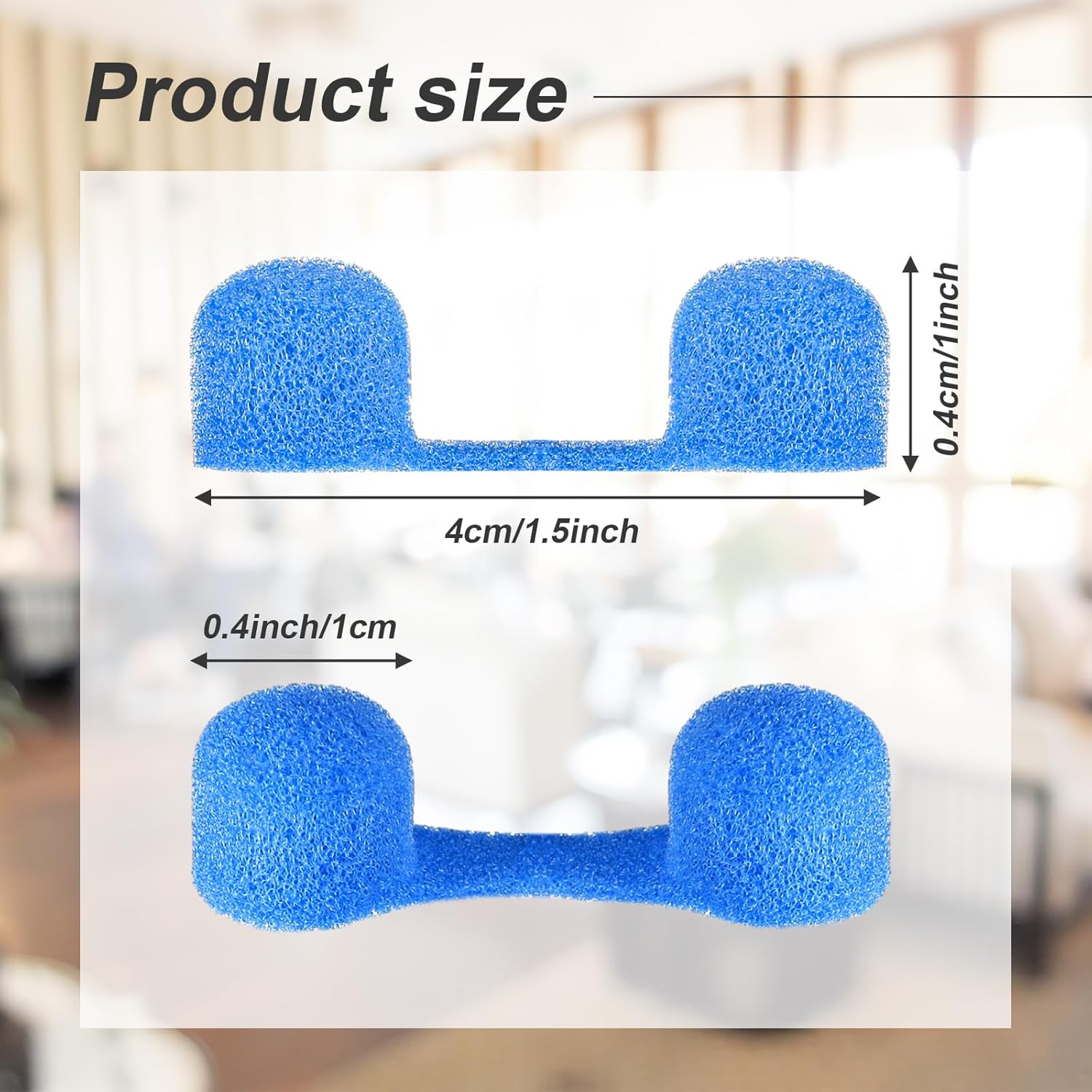 Blauwe wegwerp sponsneusfilter - Anti Pollution Mask recensie en prijs