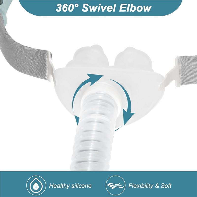 CPAP-masker met slang inbegrep - Silicone Mask Bracket recensie en prijs