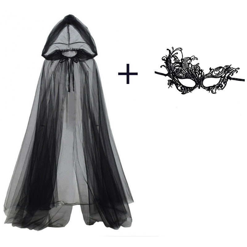 2-delige set zwarte sluiercape - Black Face Mask Pack recensie en prijs