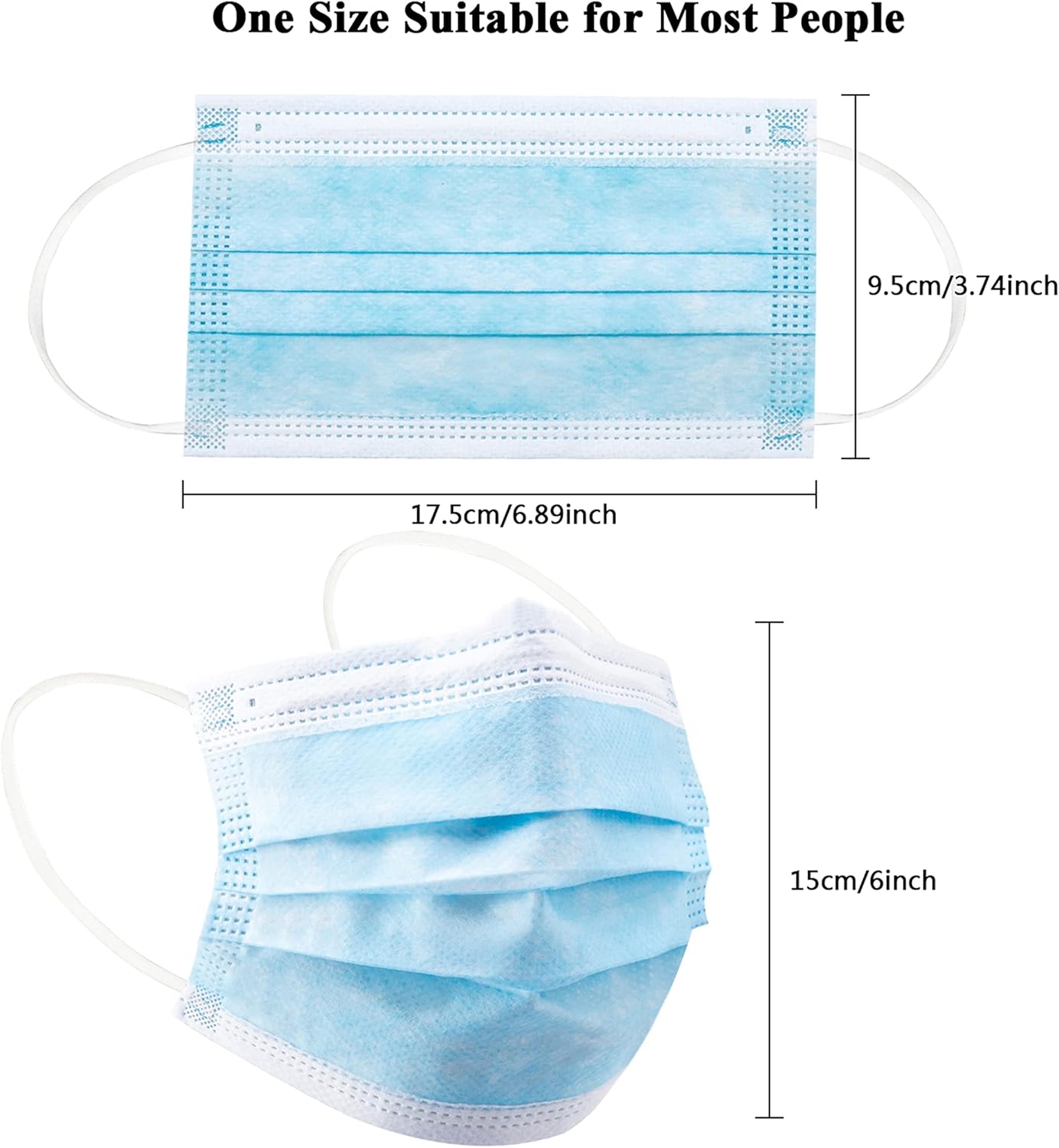 100 stuks blauw wegwerp besche - Disposable Mask Blue recensie en prijs