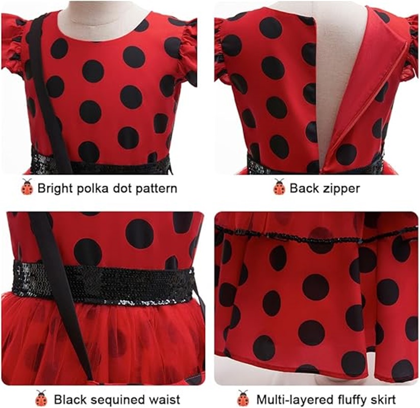 Meisjes Cosplay Kostuum Polka  - Kids Face Mask recensie en prijs