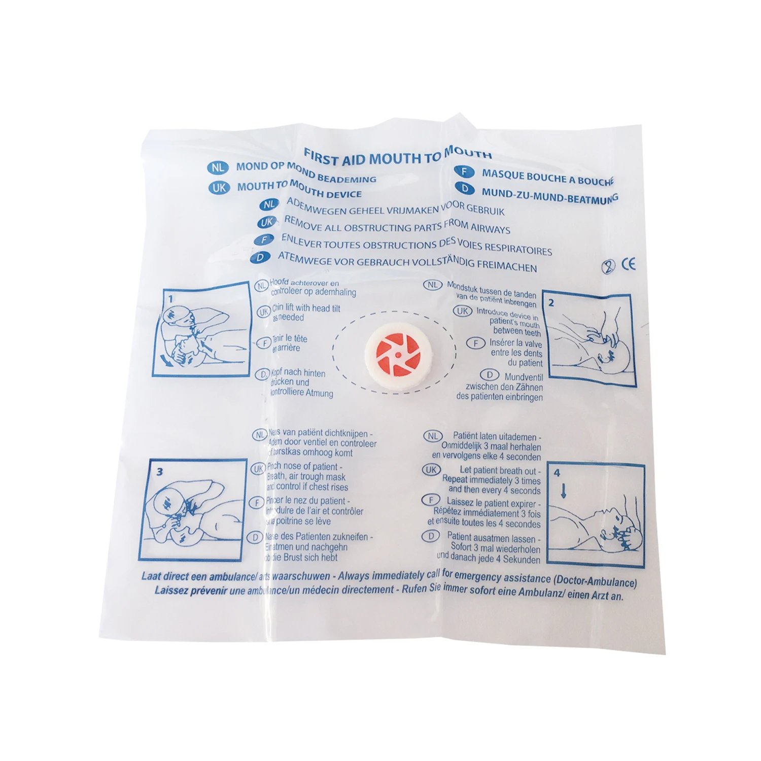 Fabrikant Mond tot mond Ademha - Disposable Mask Blue recensie en prijs