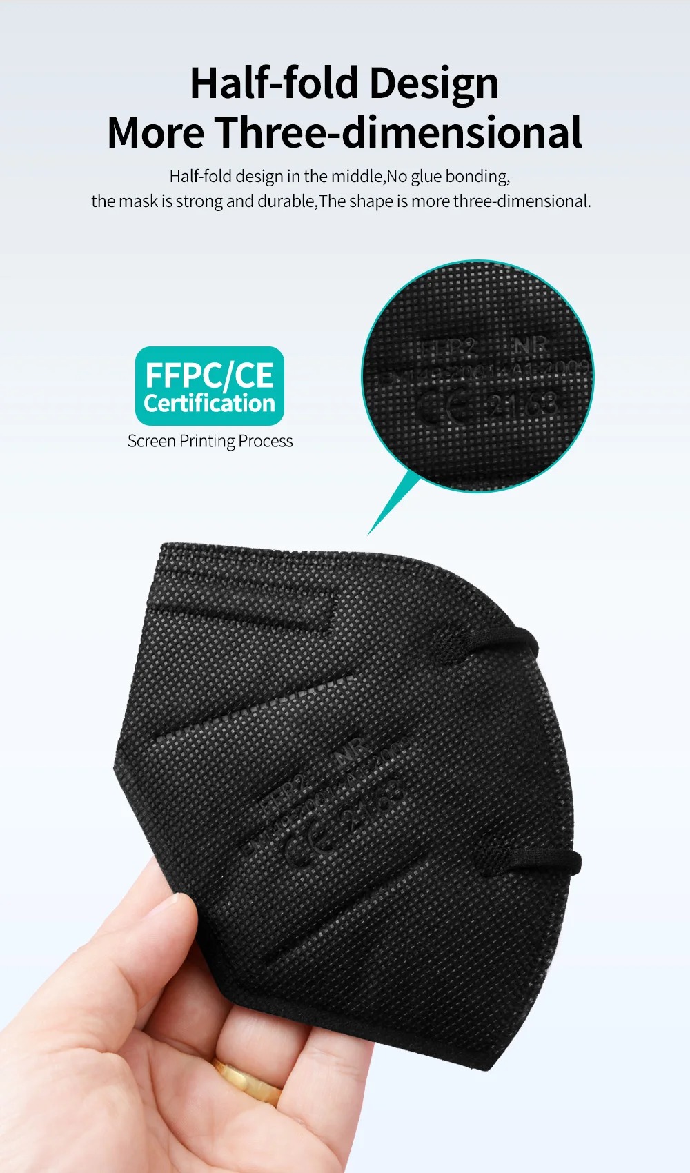 5-laags FFP2-maskers CE-goedge - Disposable Mask Blue recensie en prijs