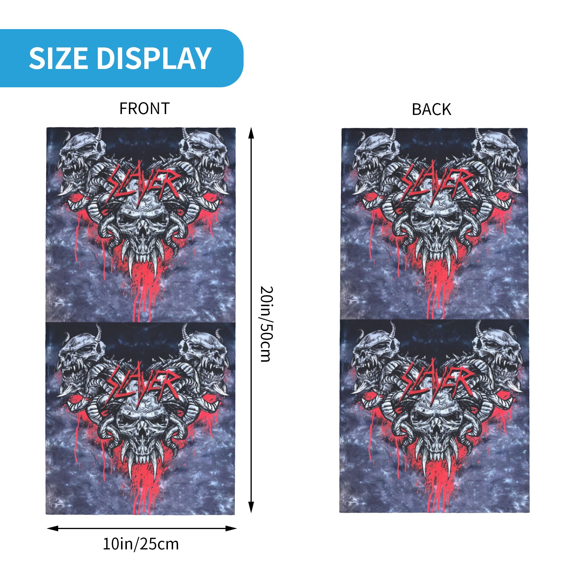 Aangepaste Heavy Metal Rock Sl - Neck Gaiter Face Cover recensie en prijs