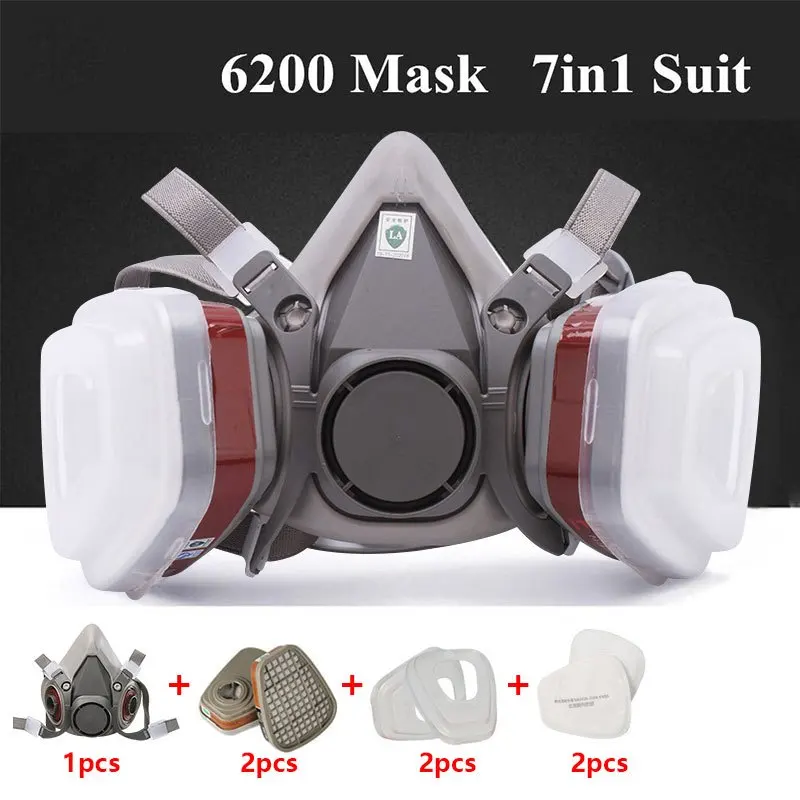 7in1 gasbestendig halfgelaatsm - Respirator Half Face recensie en prijs