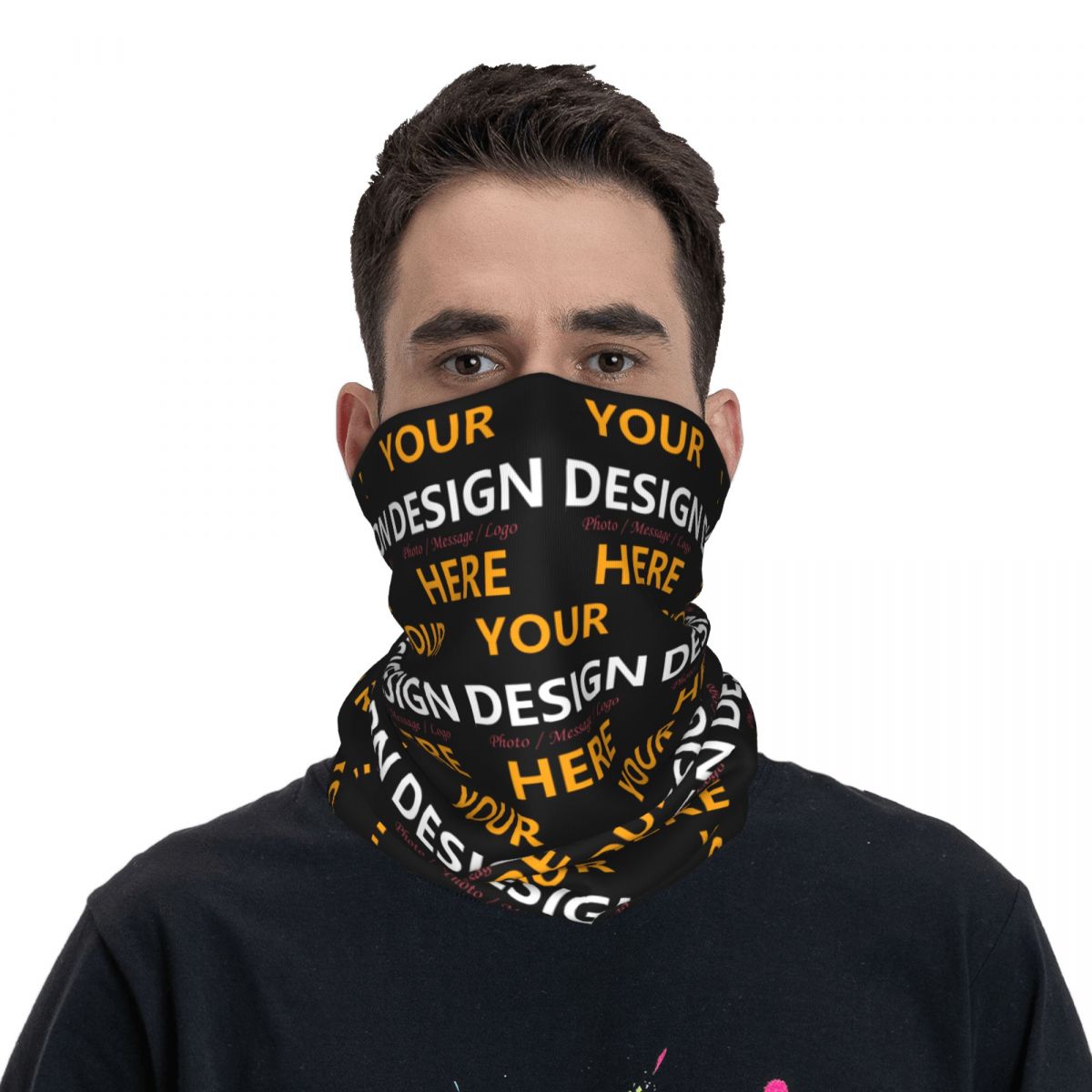 Aangepaste uw ontwerp hier Ban - Neck Gaiter Face Cover recensie en prijs