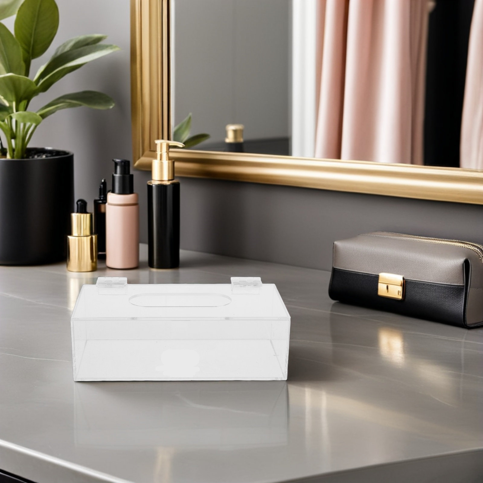 Doorzichtige acryl gezichtsmas - Face Mask Storage Box recensie en prijs