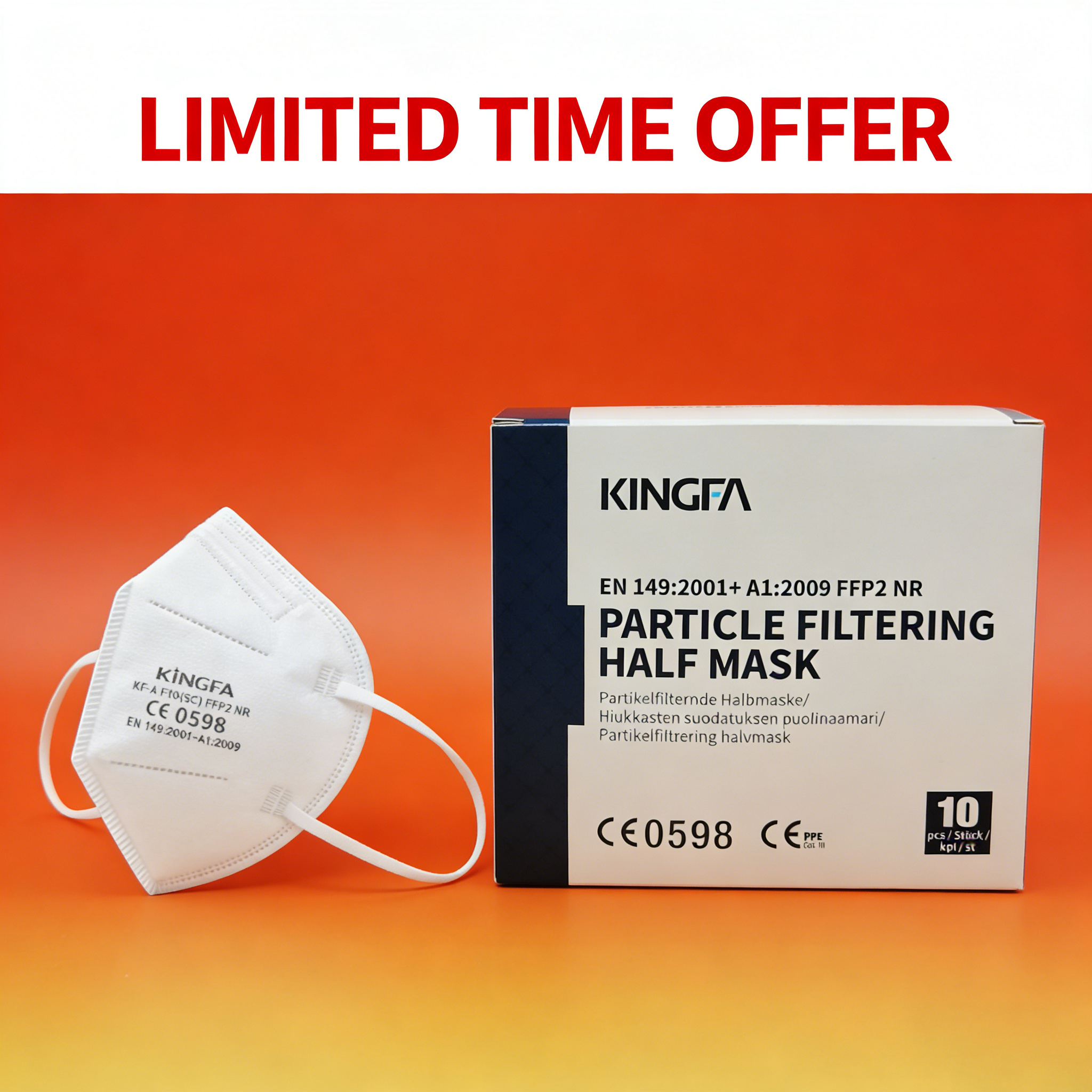 10-100 Stuks 5 Laag FFP2 Gezic - Disposable Surgical Mask recensie en prijs