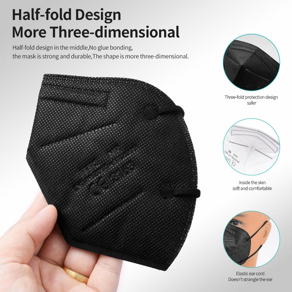10-100 stuks FFP2-maskers KN95 - Kn95 Respirator Mask recensie en prijs