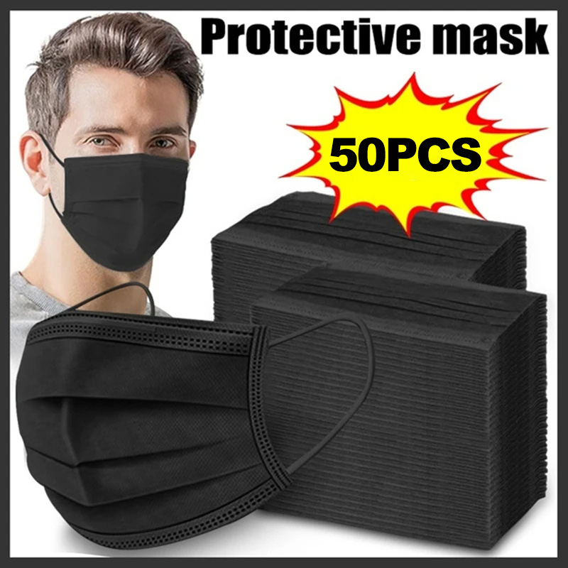 Maskers 3-laags masker Gezicht - Black Face Mask Pack recensie en prijs