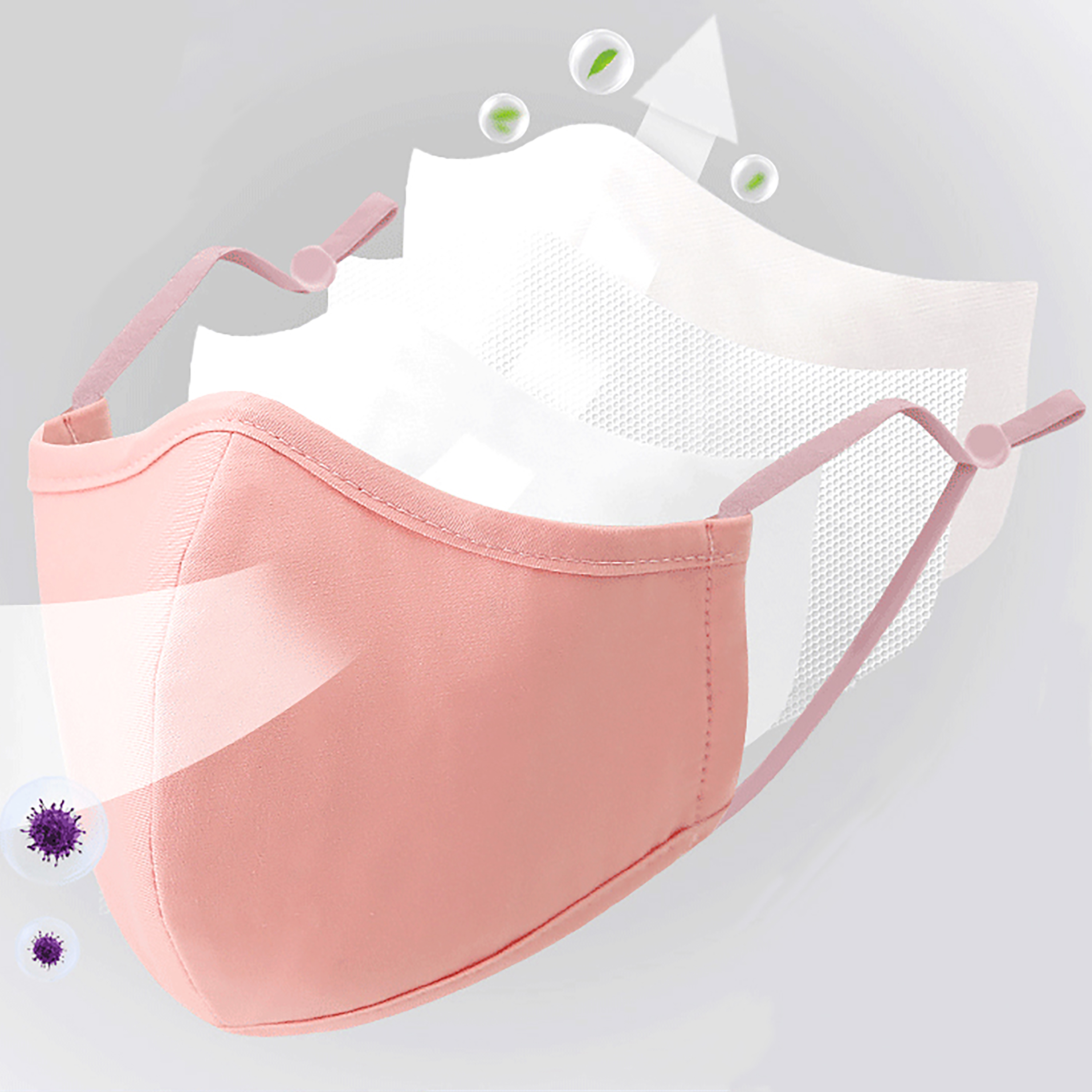 4 stijlen nieuwe upgrade katoe - Cloth Face Mask Washable recensie en prijs