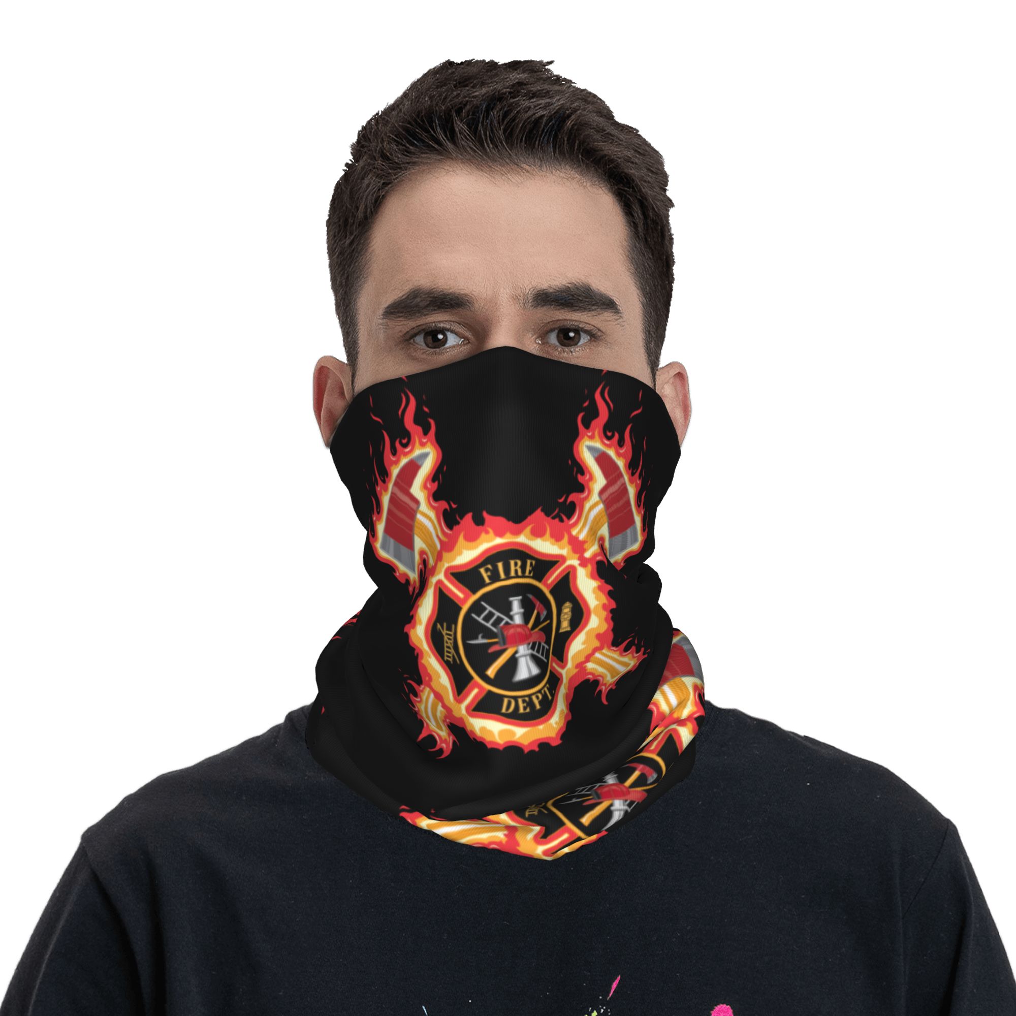 Aangepaste brandweerman cross  - Neck Gaiter Face Cover recensie en prijs