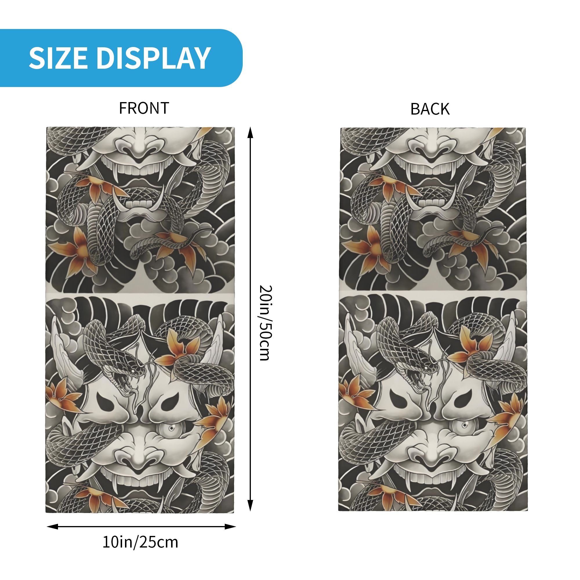 Aangepaste Samurai Oni Demon B - Neck Gaiter Face Cover recensie en prijs