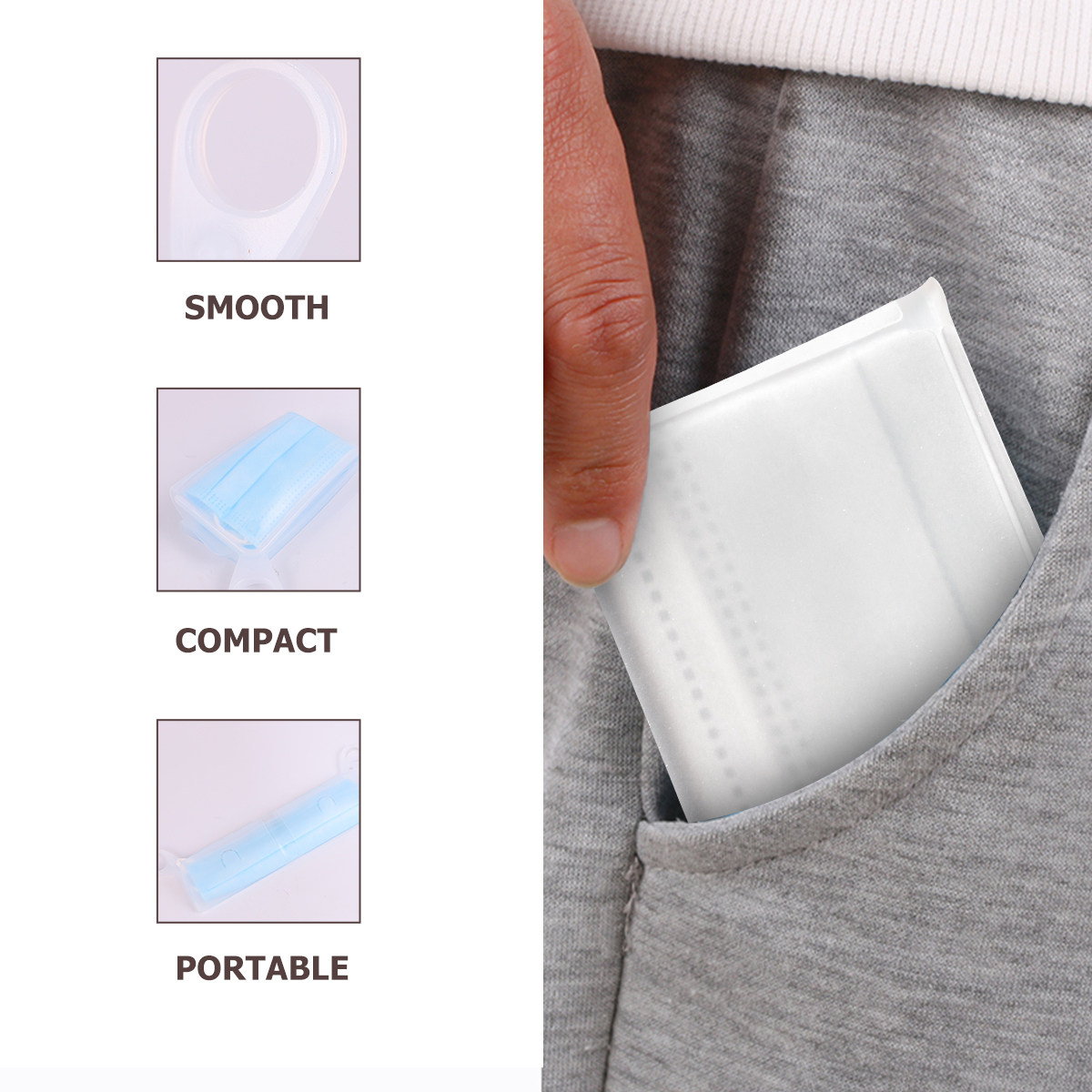 2 stuks Food Grade siliconen g - Face Mask Storage Box recensie en prijs