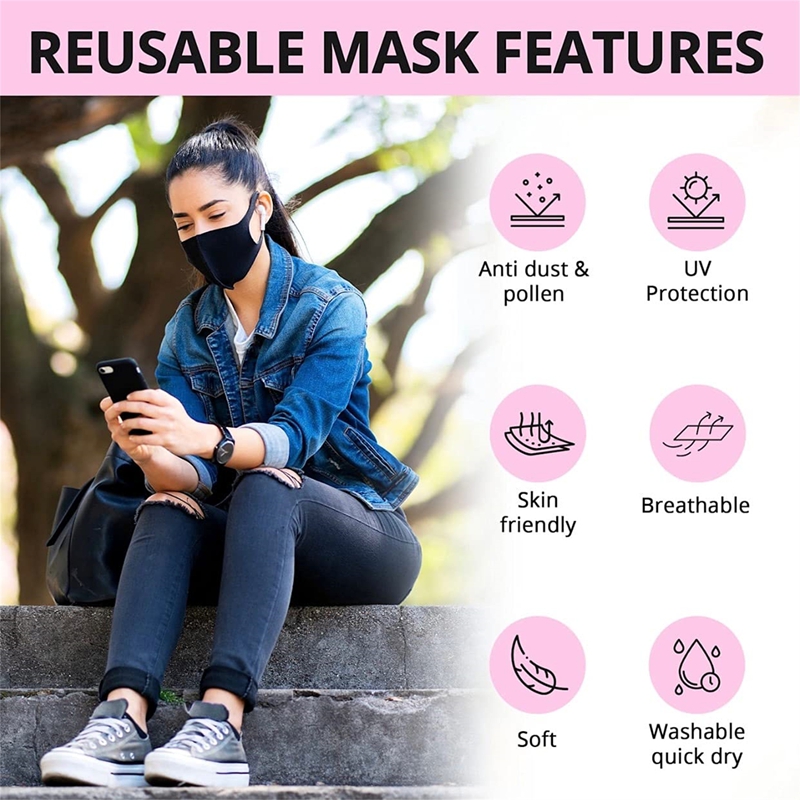 5/10PCS Mode Effen Oorhaakje M - Cloth Face Mask Washable recensie en prijs