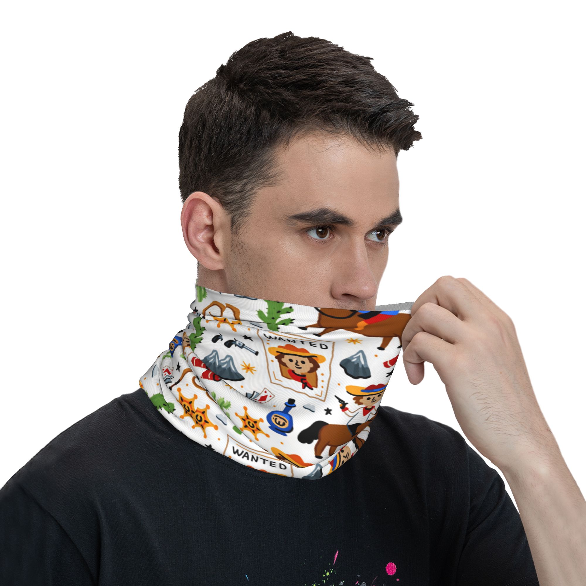 Cartoon Kids Western Cowboy Ba - Kids Face Mask recensie en prijs