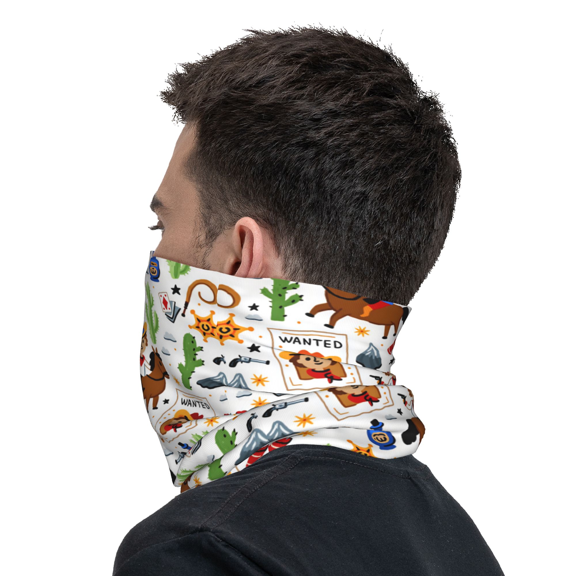 Cartoon Kids Western Cowboy Ba - Kids Face Mask recensie en prijs