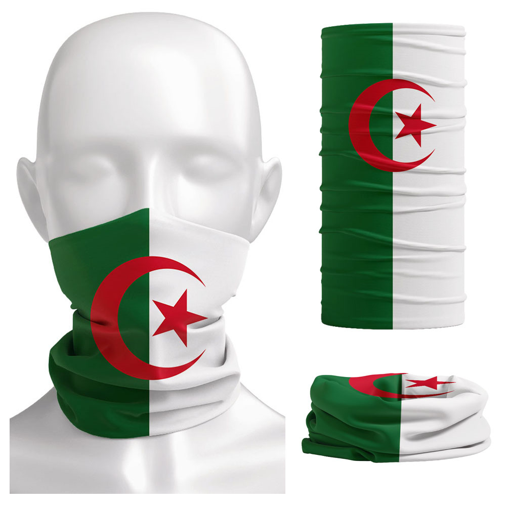 Algeria Vlag Bedrukt Bandana H - Neck Gaiter Face Cover recensie en prijs