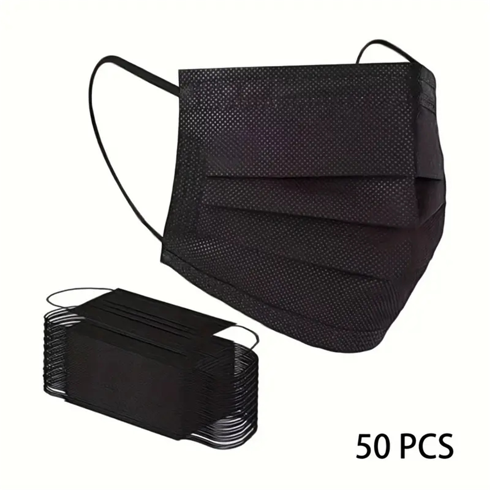 50-200 stuks zwarte wegwerp ge - Black Face Mask Pack recensie en prijs