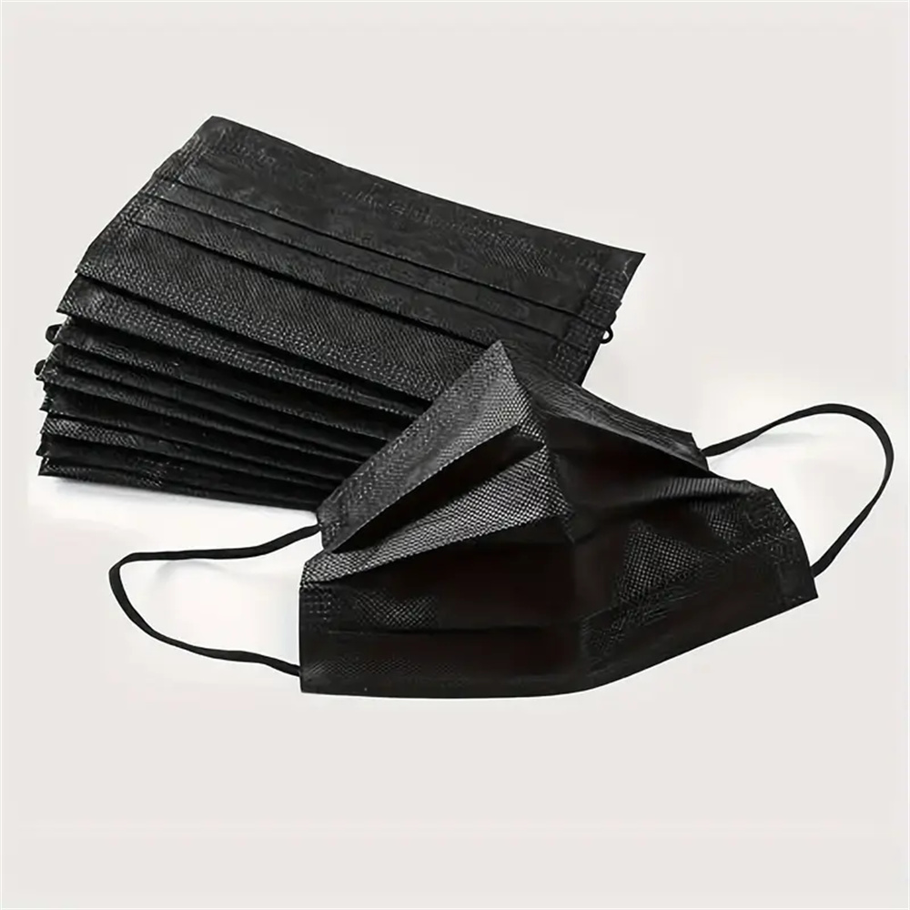50-200 stuks zwarte wegwerp ge - Black Face Mask Pack recensie en prijs