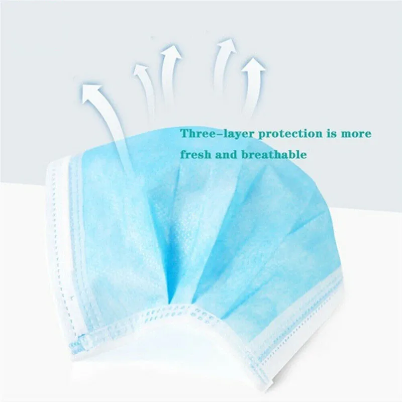 3-laags wegwerp gezichtsmasker - Disposable Mask Blue recensie en prijs