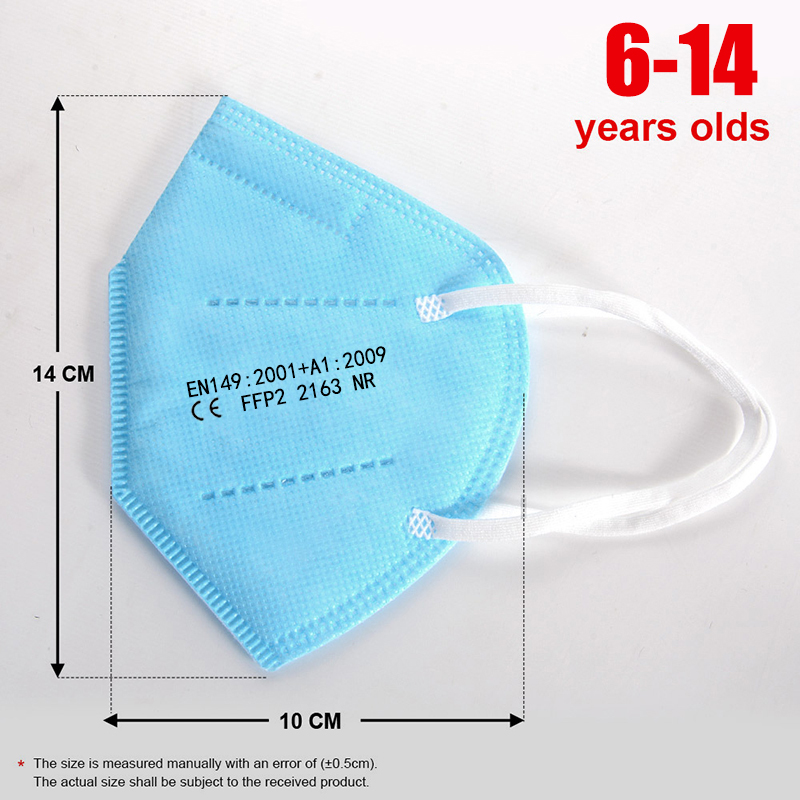 100 stks Kids mascarillas fpp2 - Black Face Mask Pack recensie en prijs